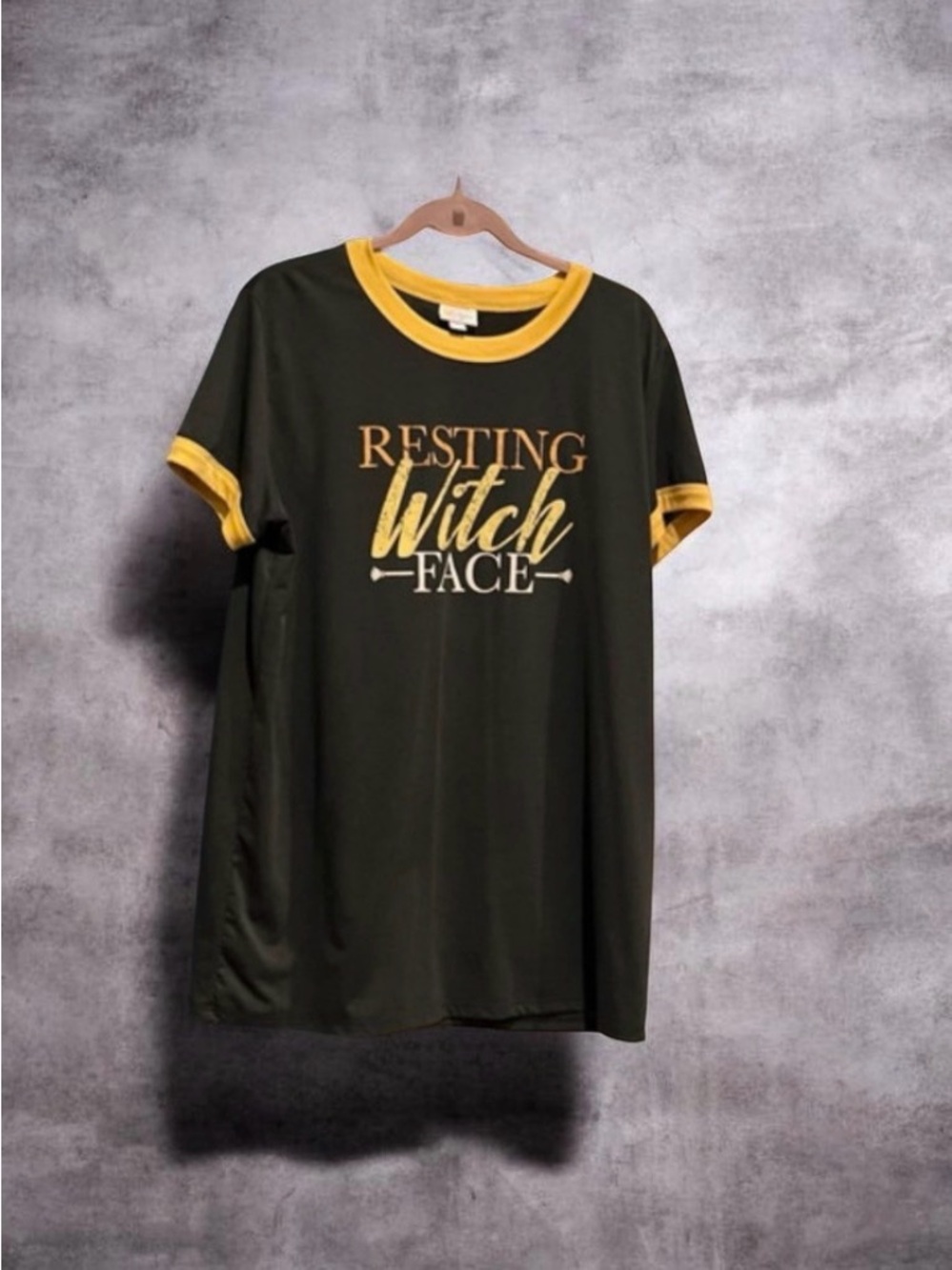 NWOT LuLaRoe ‘Resting Witch Face’  Halloween T Shirt Size XL
